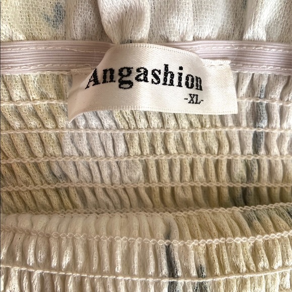 SUMMERY, STRETCHY BANDEAU TOP/TUBE TUP SIZE XL - WHITE, YELLOW, AND GREEN COLOR - Picture 5 of 5